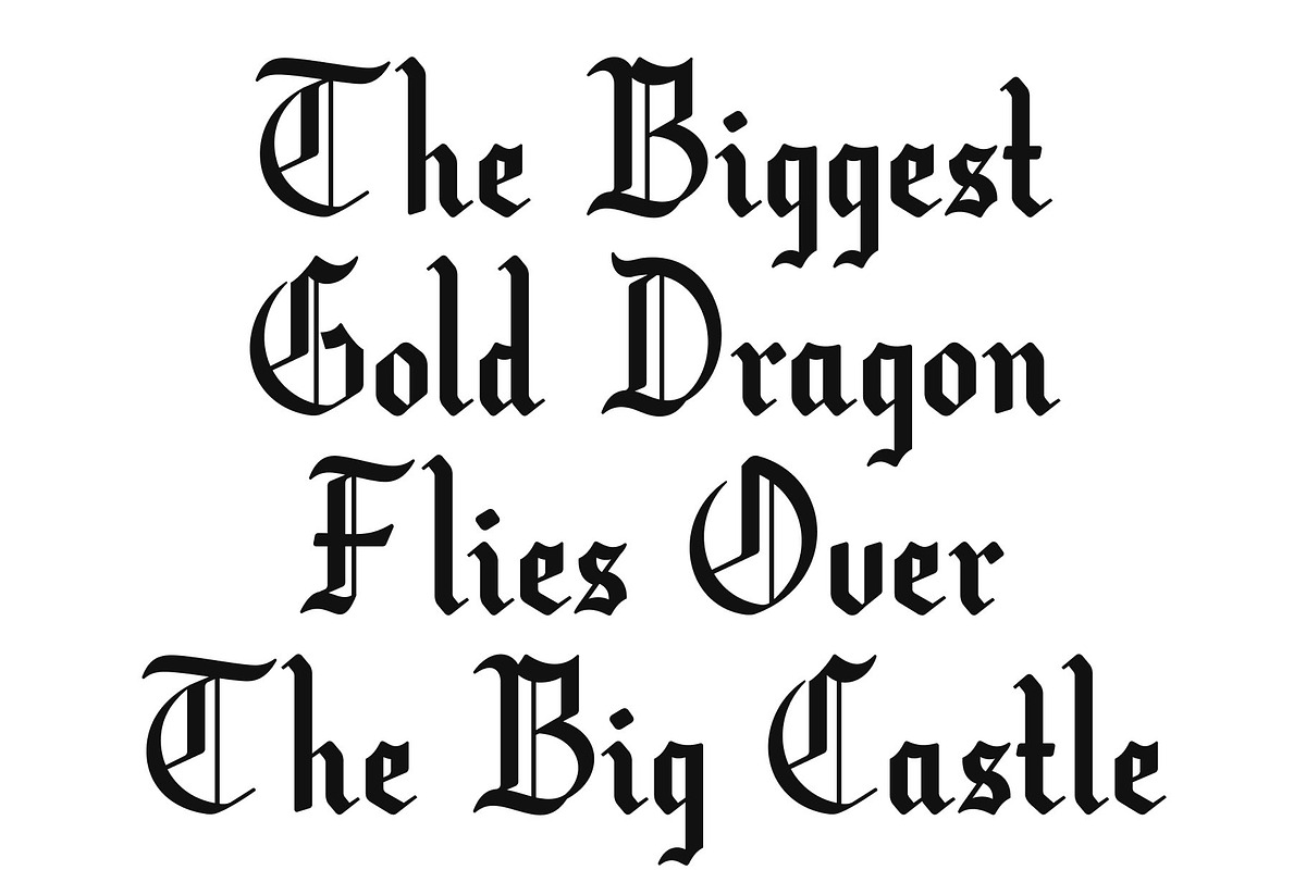 CS Hartley – Blackletter Font, a Blackletter Font by Craft Supply Co. (Photo 6 of 8)