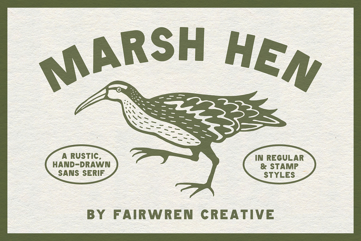 Marsh Hen Fonts, a Sans Serif Font by Fairwren Creative (Photo 4 of 7)