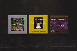 Futuristic Cyber Instagram Pack