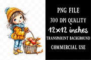 Enjoy Autumn Fall Kids Clipart, a Person Illustration by Designking (Thumbnail 4 of 5)