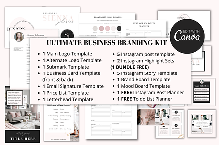 Business Branding Kit for Canva, a Branding & Logo Template by Studio Eburnean
