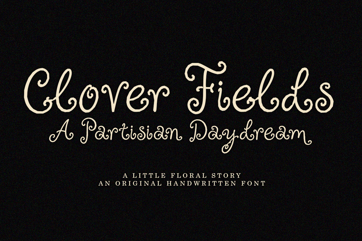 Clover Fields // 02 Font and Extras, a Script Font by Struggle Studio (Photo 11 of 11)