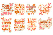 25 Sarcastic Quote Sticker PNGs, an Object Illustration by LaVika (Thumbnail 6 of 8)