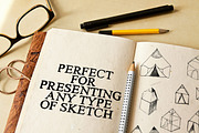 Drawing Sketch Pad Mock-ups, a Print Template by Graphic Shelter (Thumbnail 5 of 5)
