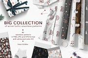 BIG SET of winter boho patterns, a Pattern Graphic by Vera●Suleimanova (Thumbnail 1 of 14)