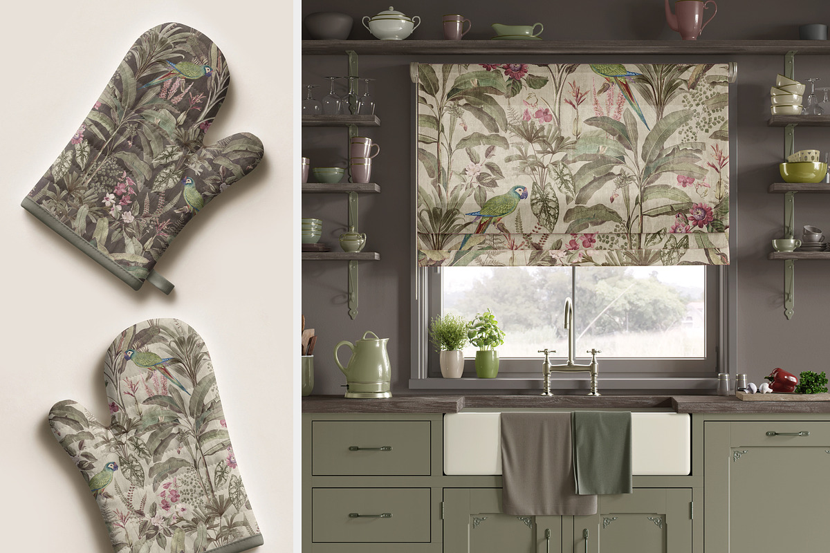 Vintage Tropical Jungle Pattern, a Pattern Graphic by Yello_illustration (Photo 14 of 14)
