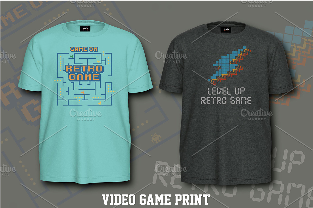 Retro video game print, an Education Illustration by swsctn (Photo 1 of 3)