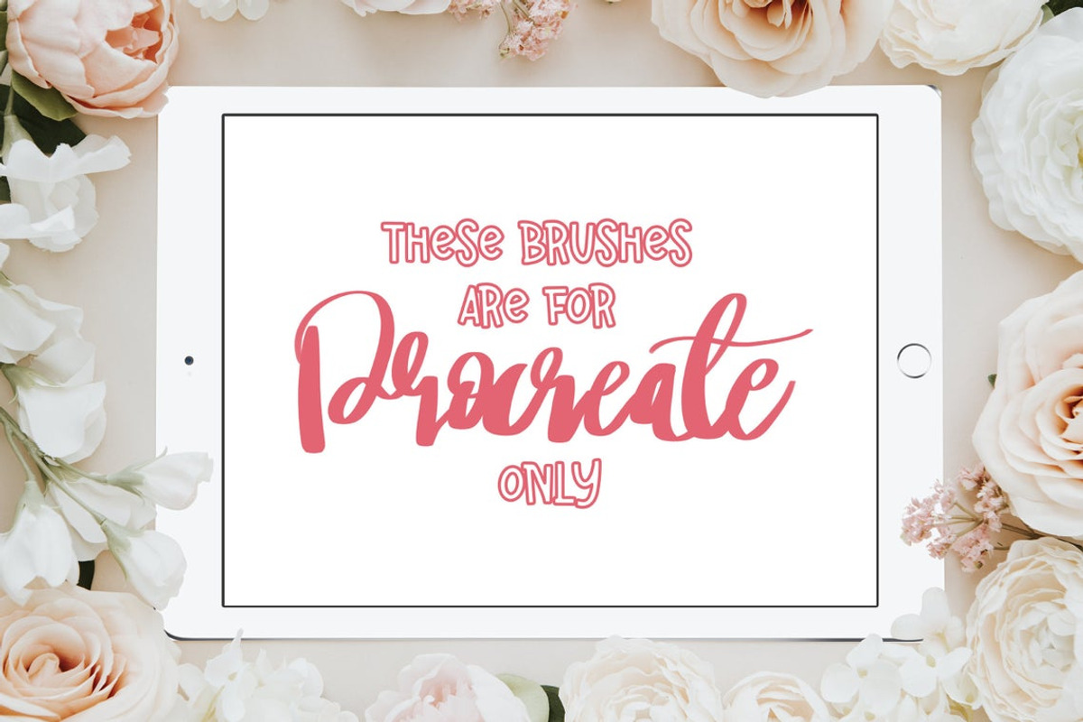 Procreate Lettering Brushes, a Brush Add-On by AnniaArt (Photo 4 of 4)