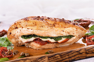 Stuffed Baked Chicken Breast, a Food & Drink Photo by Apolonia