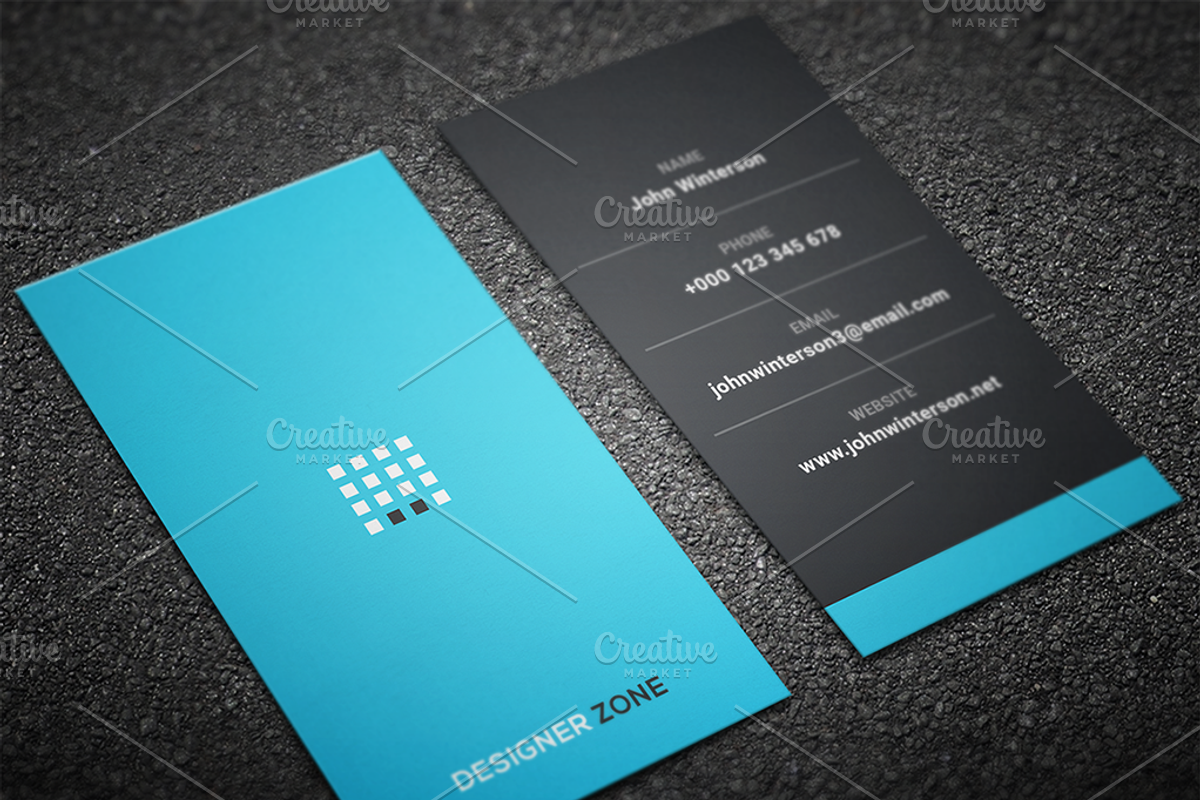 Minimal Business Card Template, a Business Card Template by Jongli (Photo 4 of 5)