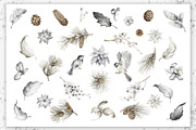 Christmas Watercolor Clipart, a Decorative Illustration by LenArt (Thumbnail 15 of 17)