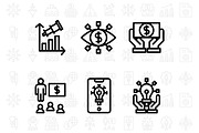 20 Digital Marketing Line Icon, an Outline Icon by khalwa.studio (Thumbnail 3 of 3)