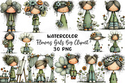 Flowers and Girls Big Clipart Bundle, an Illustration by CraftArtStudio (Thumbnail 1 of 6)