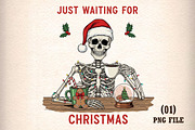 Funny Skeleton Christmas Png, an Icon by DreamArtGraphic (Thumbnail 1 of 5)