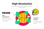Flat Chicken Stickers, a Duotone Icon by Vectors Market (Thumbnail 3 of 5)