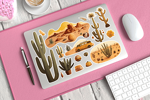 Closed Laptop Stickers Psd Mockup