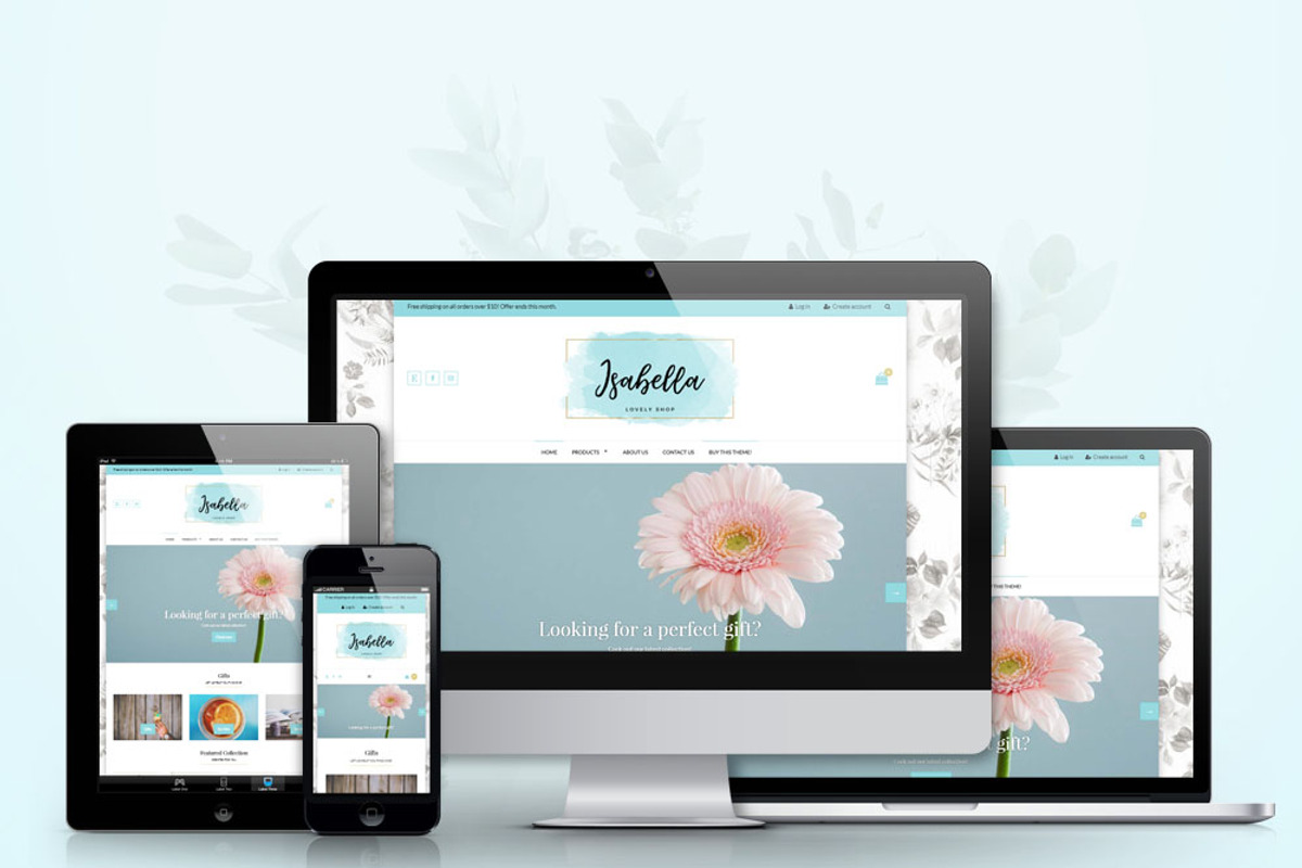 Shopify Theme for Females - Isabella, a Shopify Template by LucaThemesCom (Photo 2 of 5)