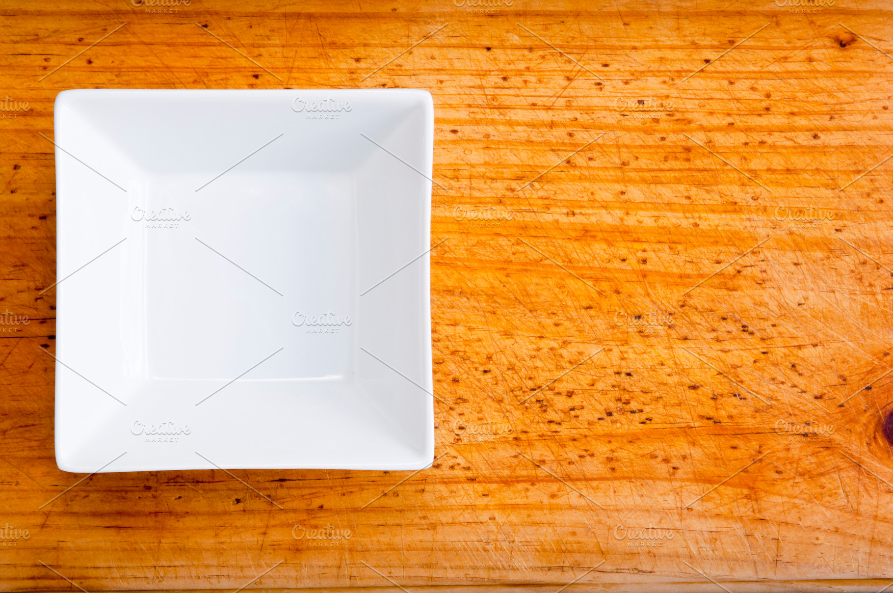Empty White Bowl on Wood, a Food & Drink Photo by THP Creative