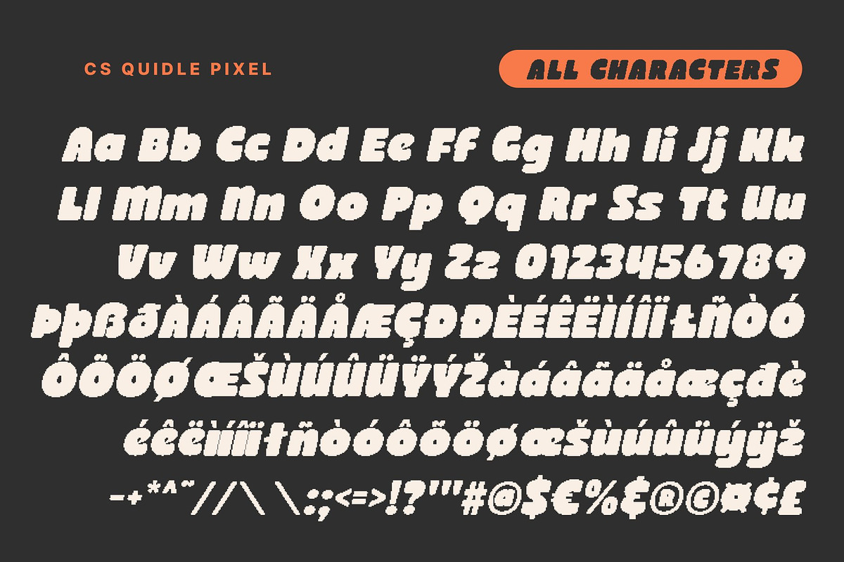CS Quidle Pixel, a Sans Serif Font by Craft Supply Co. (Photo 8 of 8)