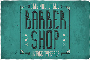 Barber Shop Typeface