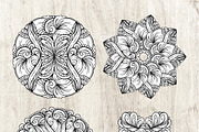 Black and white mandalas set, an Object Graphic by Graphic Magic (Thumbnail 2 of 2)
