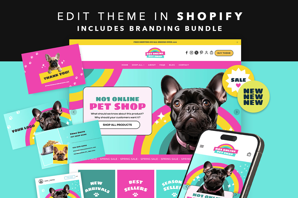 Pet Shop Shopify Theme Bundle, a Shopify Template by Template Twist Shop (Photo 1 of 9)