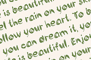 Flawed handwritten font, a Handwritten Font by MixedArt (Thumbnail 3 of 5)