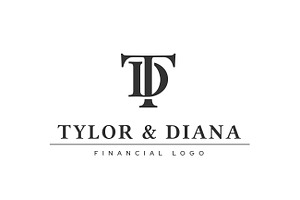 T D Letter Logo TD Monogram Law Firm