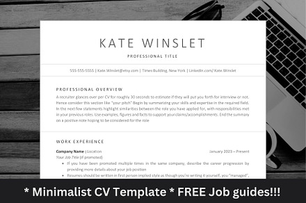 ATS-Optimized Professional Modern CV, a Resume Template by The Career Lab