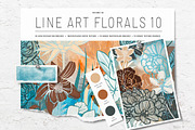 Floral Procreate Stamp Brushes 10, a Brushes & More by DeloresArt (Thumbnail 1 of 8)