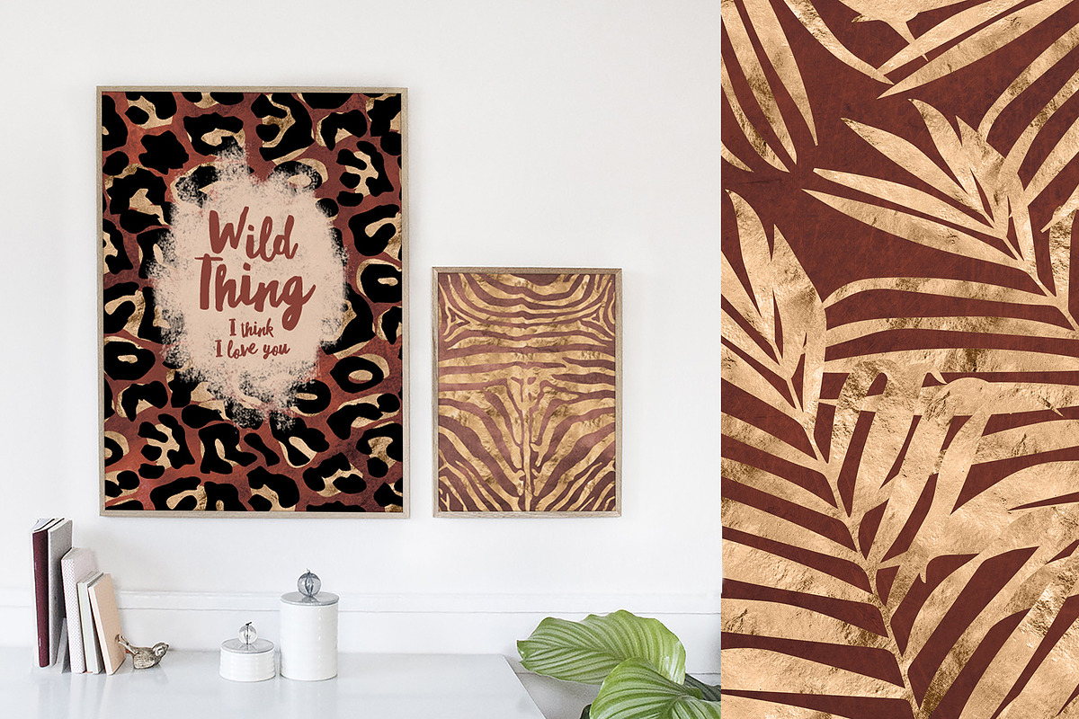 36 Wild Things: Golden Animal Prints, a Pattern Graphic by Blixa 6 Studios (Photo 10 of 10)