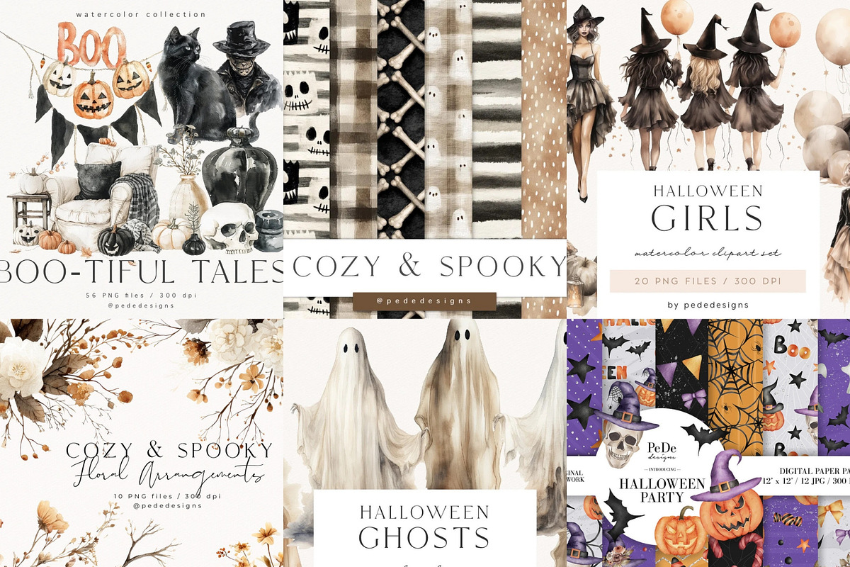 Halloween Mega Bundle 750+, a Seasonal Illustration by PeDe Designs (Photo 3 of 9)