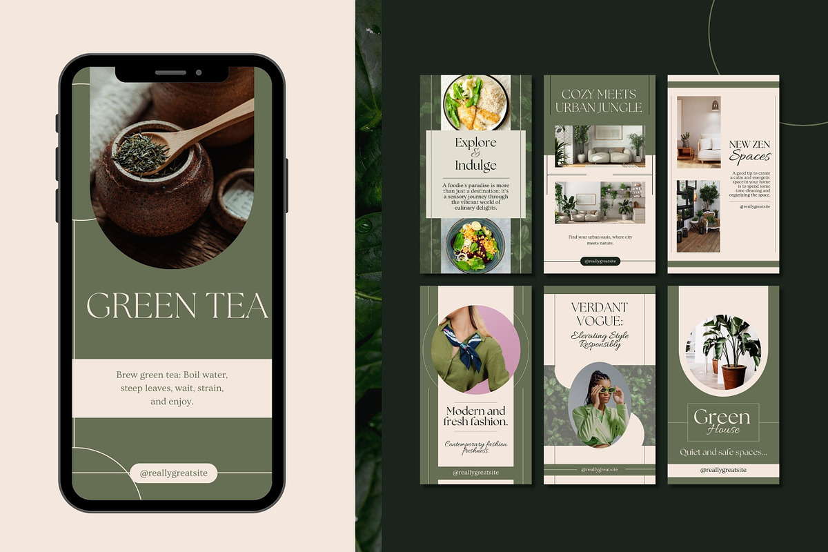 50 Aesthetic Stories Canva Templates, a Templates & Theme by ...
