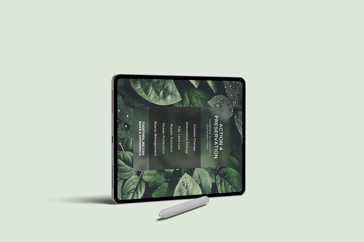 iPad Pro Mockup, an iPad Mockup by ulfatunnazira (Photo 6 of 6)