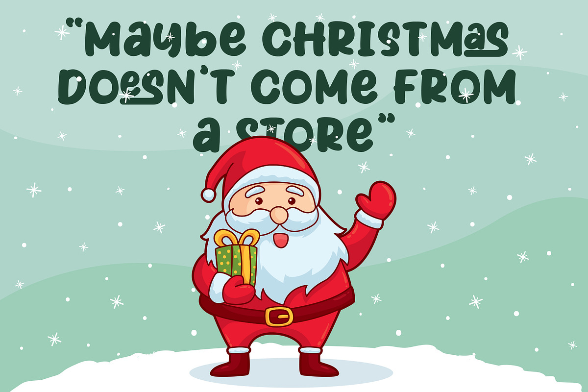 Joy Of Christmas Fonts, a Font by Crump Hand (Photo 3 of 6)