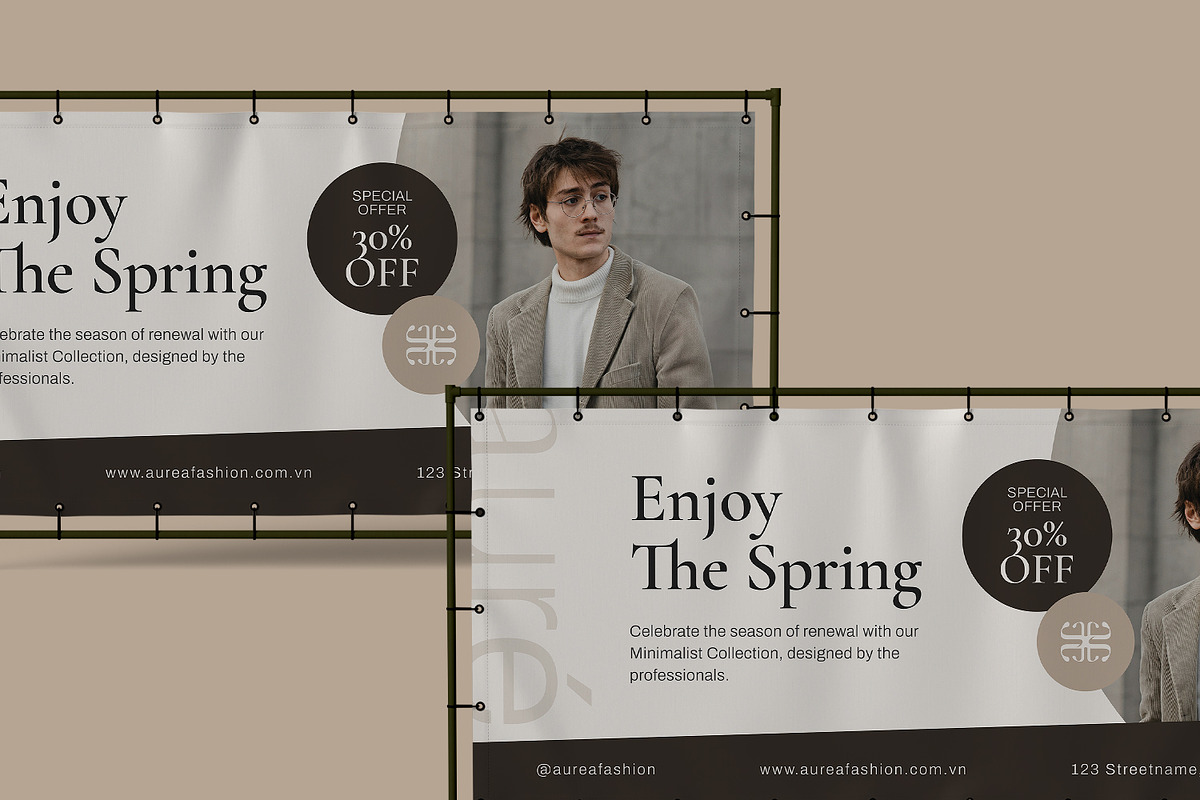 Aurea - Landscape Banner, a Print Template by Fannan Studio (Photo 3 of 3)