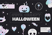Cute Creepy Halloween Graphics, an Object Graphic by Animoon (Thumbnail 1 of 14)