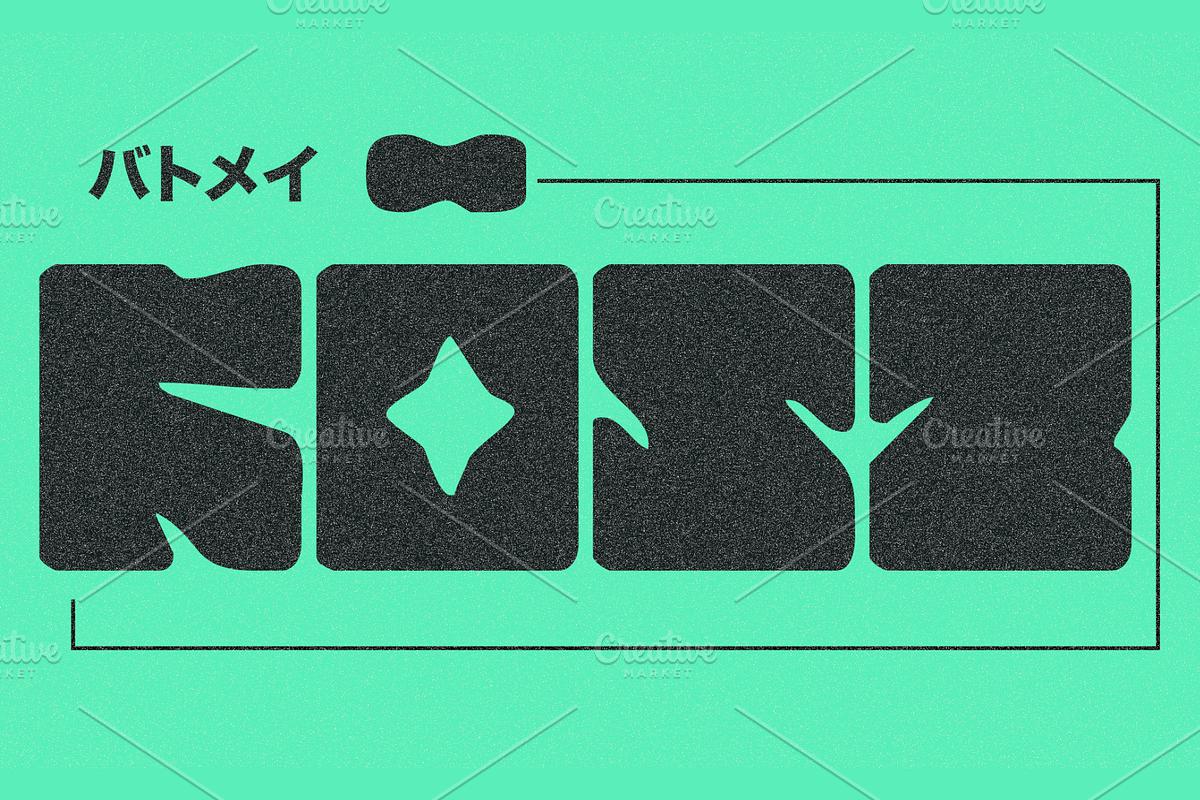 Batomey - Retro Display, a Symbol Font by Mofr 24 (Photo 8 of 9)