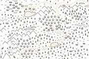 Mountain Map Vector Set, a Transportation Illustration by Ilia Design (Thumbnail 2 of 7)