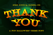 Spirit Witch - A Fun Halloween Font, a Handwritten Font by Pandeka Studio (Thumbnail 9 of 9)