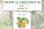 TROPICAL GREENHOUSE. Plants & decor, an Object Graphic by AnnaTkachi (Thumbnail 9 of 9)