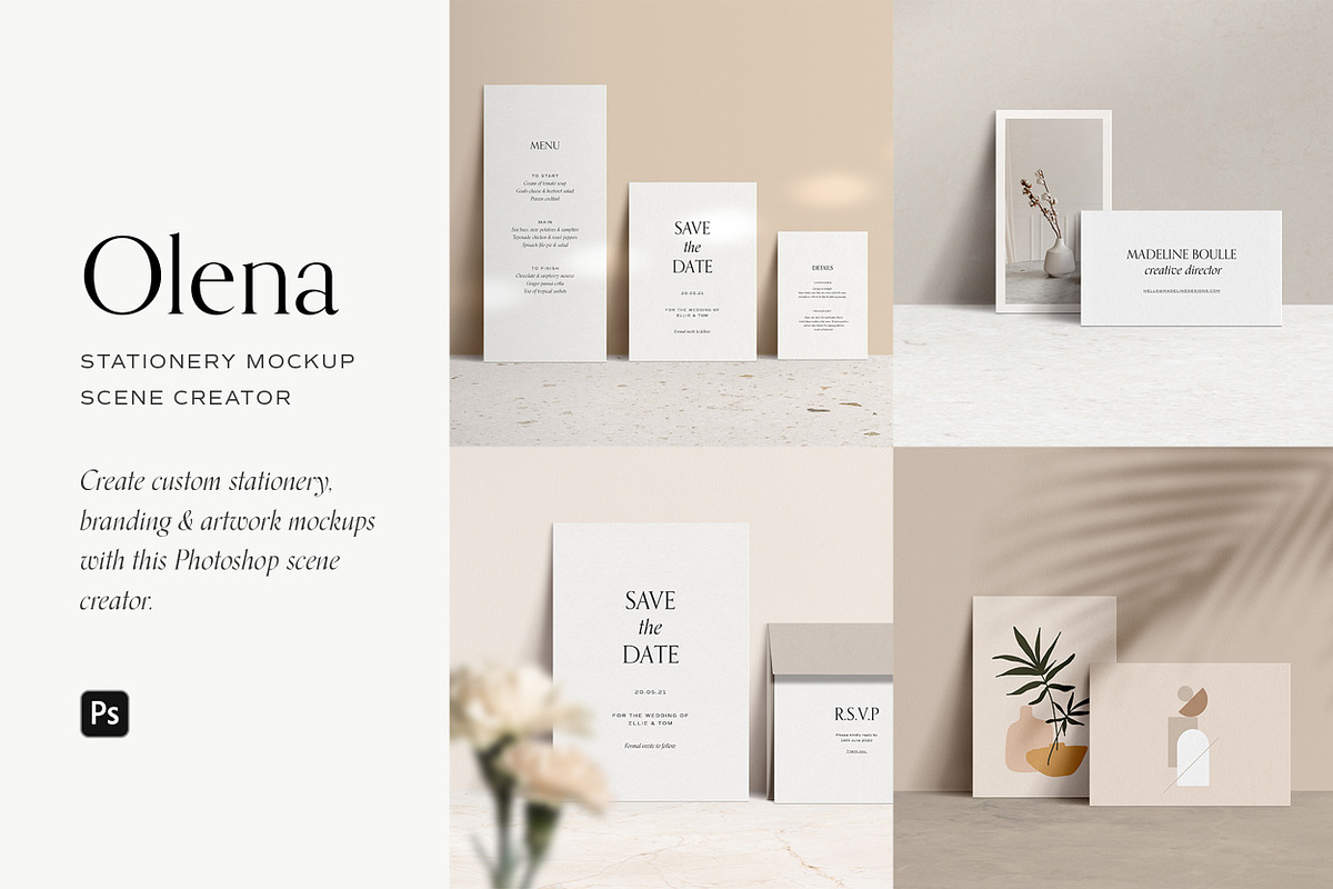 Stationery Mockup Scene Creator, a Product Mockup by Moyo Studio (Photo 1 of 14)
