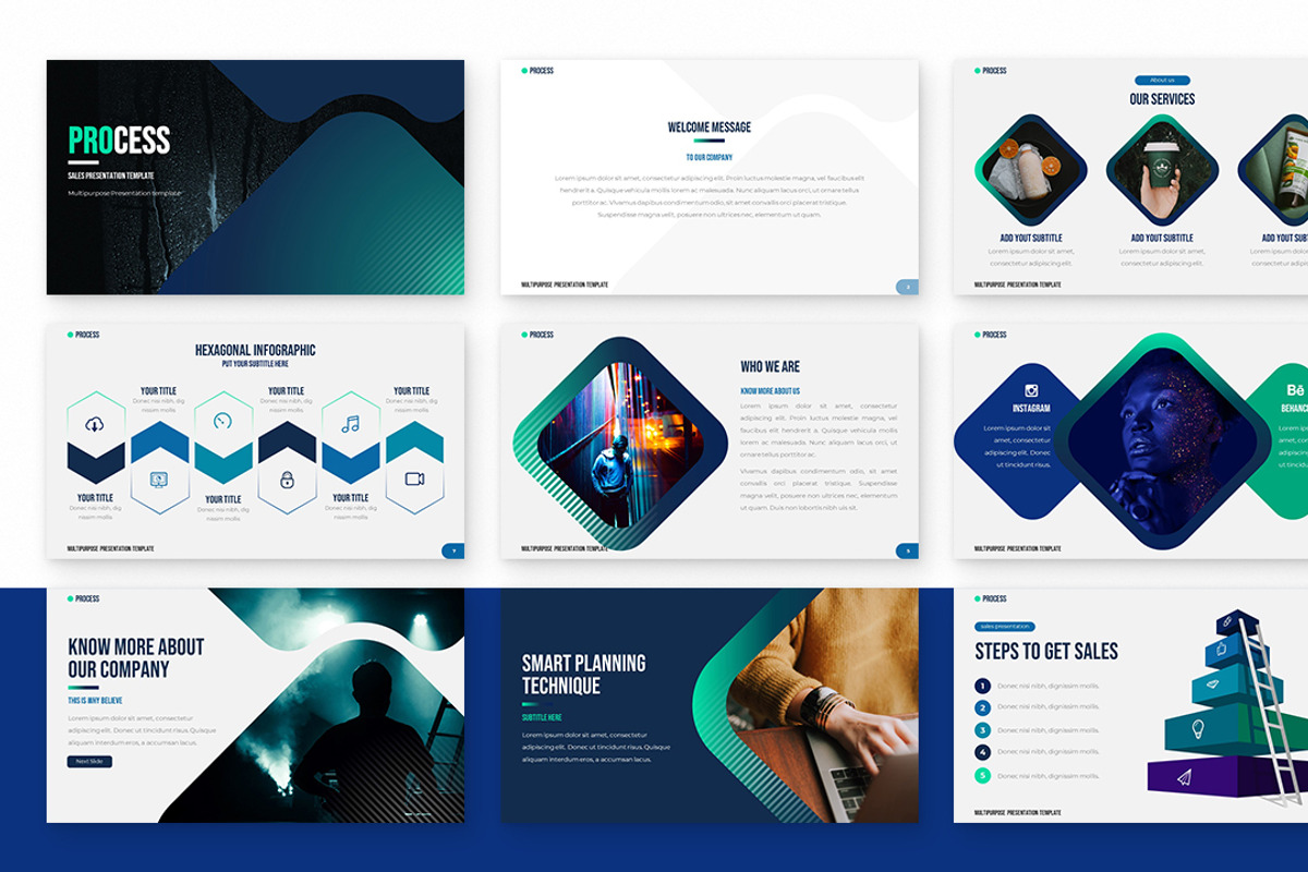 Process Powerpoint Presentation, a Presentation Template by Zacomic Studios (Photo 3 of 7)