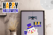 Happy Halloween Digital Clipart, a Seasonal Illustration by Cozy Cat Design (Thumbnail 3 of 3)