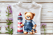 Cute Sailor Teddy Bear Clipart, an Illustration by Rose Art (Thumbnail 4 of 7)