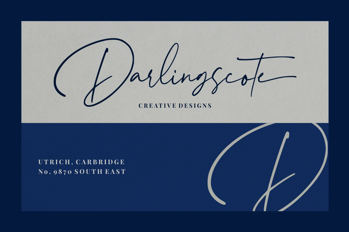 Hampshire - Modern Script Font preview 3