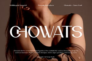 Chowats - Modern Fashion Font, a Sans Serif Font by QR Design Studio