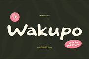 WAKUPO - Unique Display Font, a Font by Pekotype (Thumbnail 1 of 15)