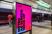 Metro Ad Screen Mock-Ups 6 v1, an Advertising Mockup by Graphic Shelter (Thumbnail 2 of 3)