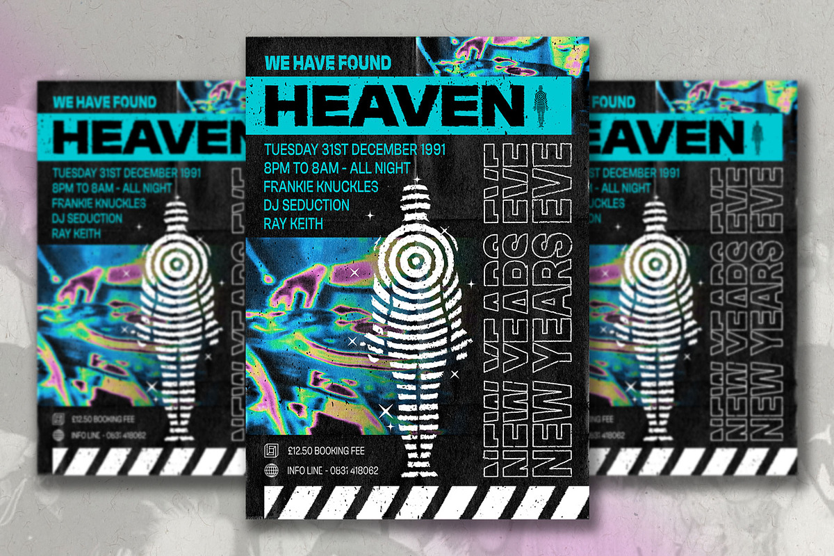 Rave DJ Flyer (We Have Found Heaven), a Flyer Template by SamCarter (Photo 2 of 6)